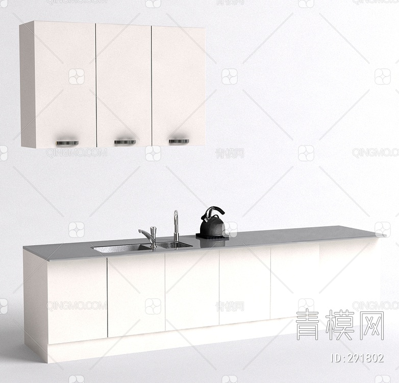 厨房橱柜3D模型下载【ID:291802】