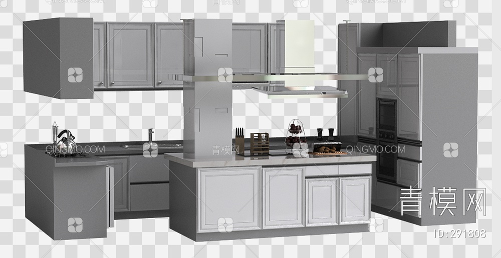 厨房橱柜3D模型下载【ID:291808】