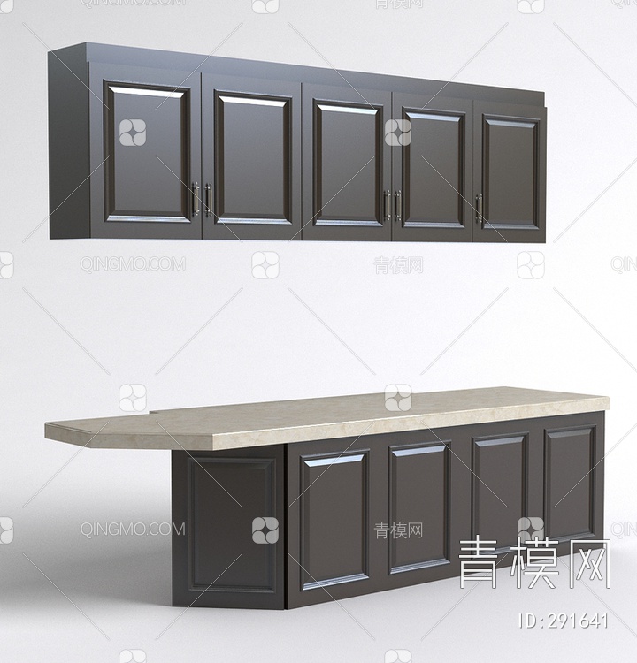 厨房橱柜3D模型下载【ID:291641】