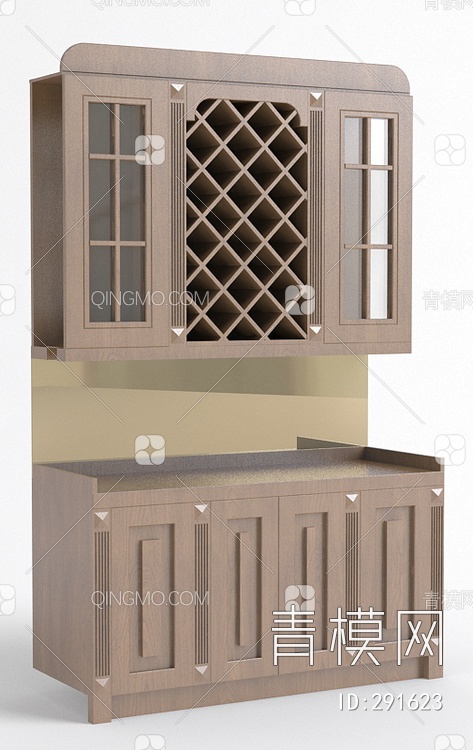 厨房橱柜3D模型下载【ID:291623】