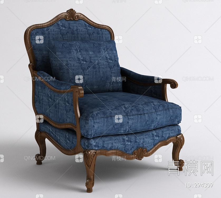 沙发椅3D模型下载【ID:294309】