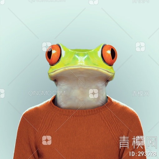 青蛙头像贴图下载【ID:293528】