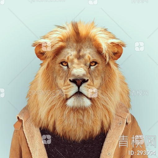 狮子头像贴图下载【ID:293554】