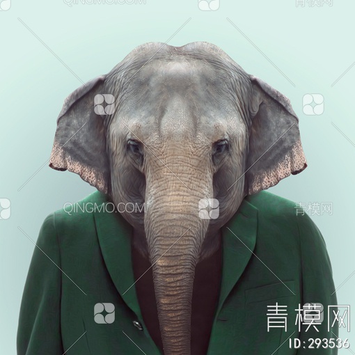 大象头像贴图下载【ID:293536】
