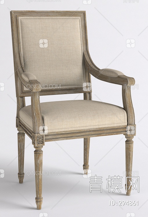 老式单椅3D模型下载【ID:294861】