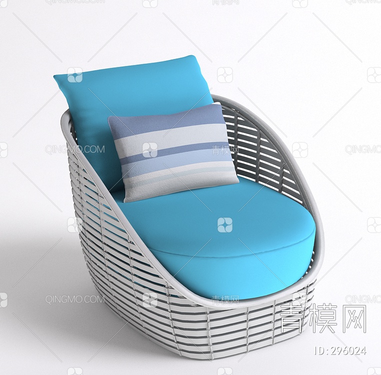 沙发椅3D模型下载【ID:296024】