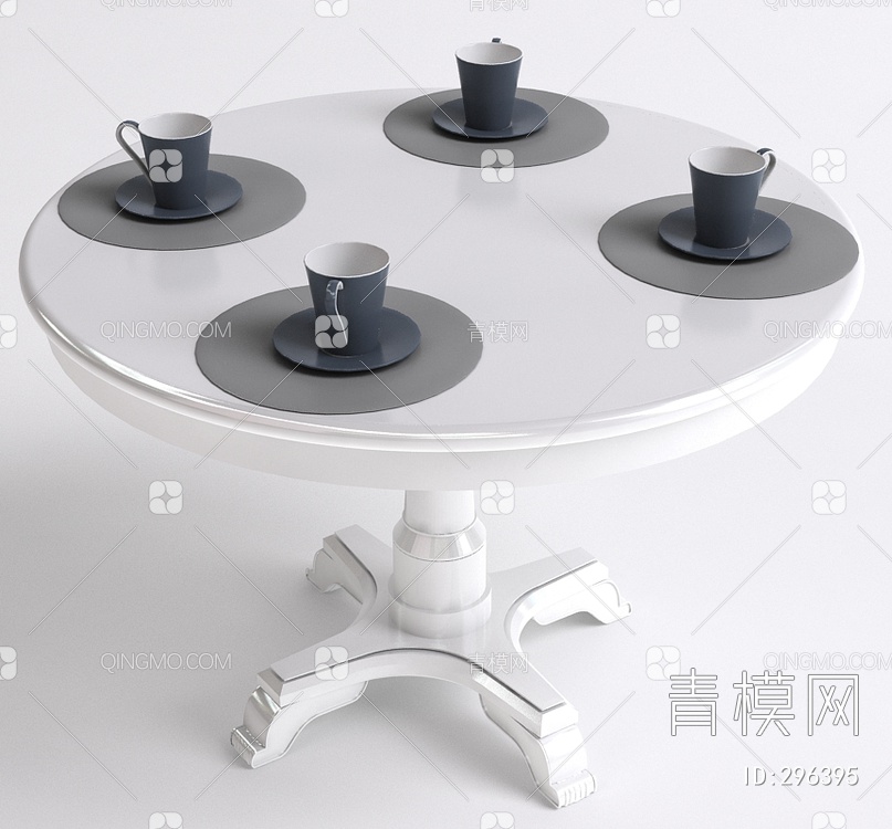 小圆桌3D模型下载【ID:296395】