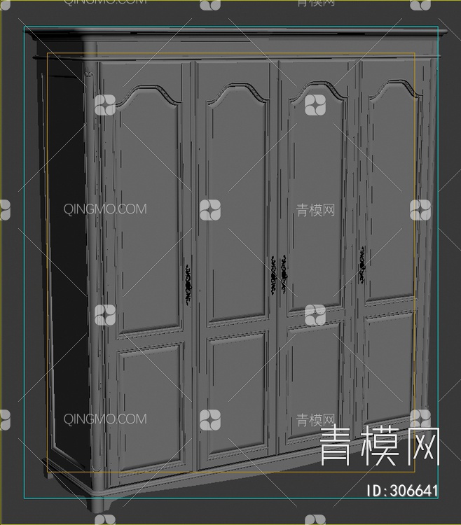 衣柜3D模型下载【ID:306641】