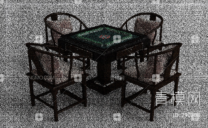 机器麻将桌子3D模型下载【ID:290308】