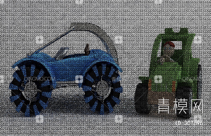玩具车3D模型下载【ID:307696】