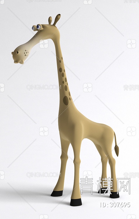 玩具长颈鹿3D模型下载【ID:307695】