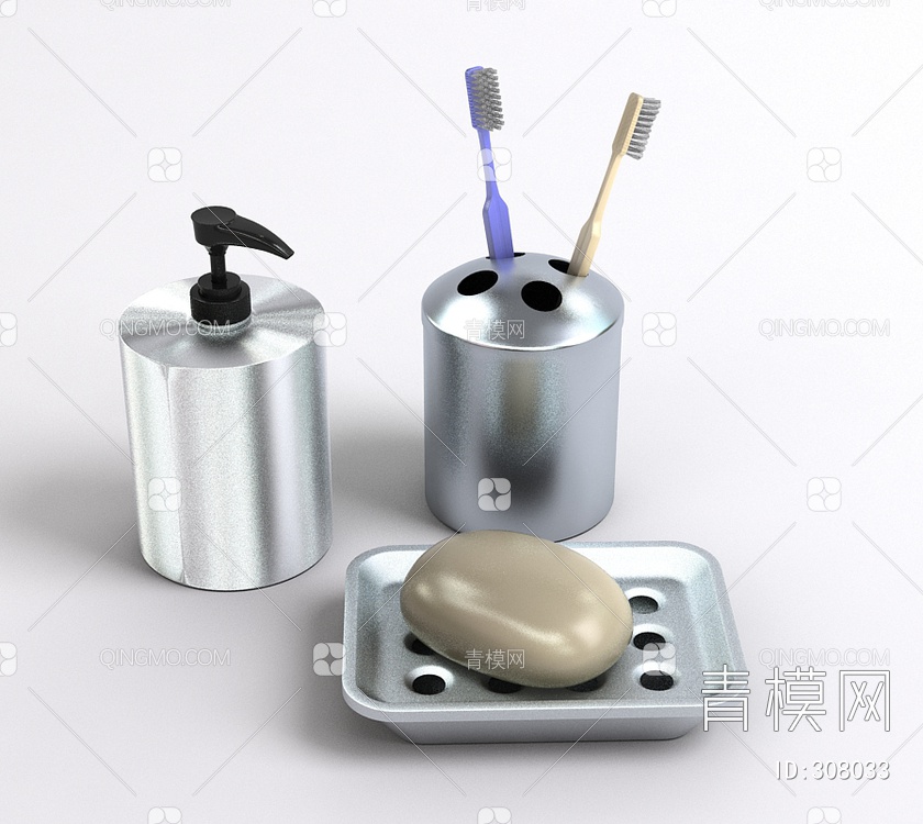 洗漱用品3D模型下载【ID:308033】