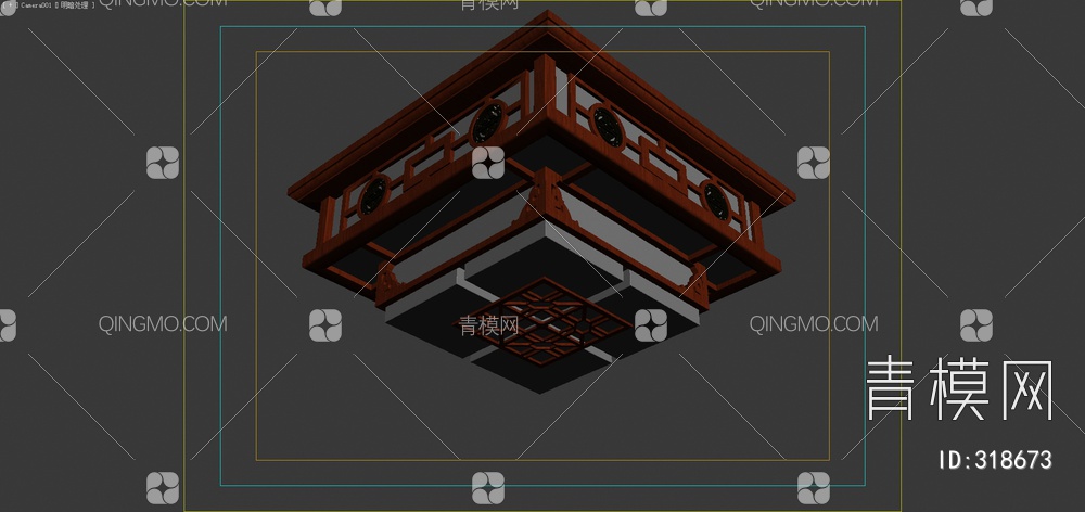 吸顶灯3D模型下载【ID:318673】