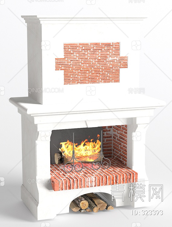 壁炉3D模型下载【ID:323393】