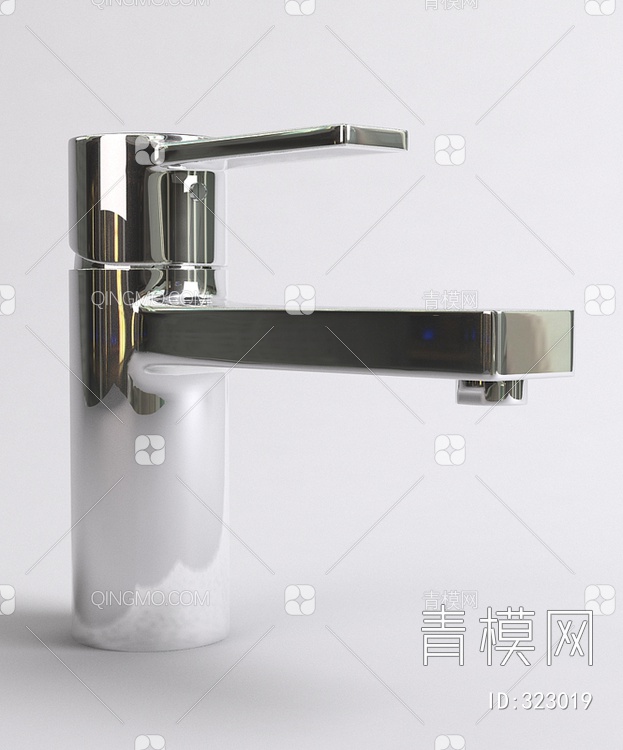 浴室台上盆洗脸盆加高龙头3D模型下载【ID:323019】