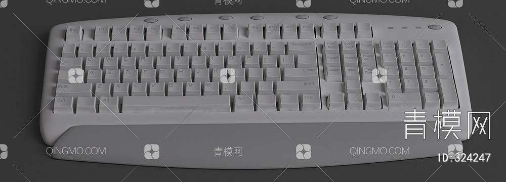 键盘3D模型下载【ID:324247】
