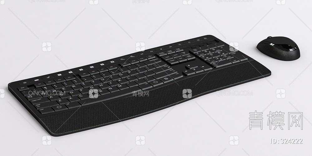 鼠标键盘3D模型下载【ID:324222】