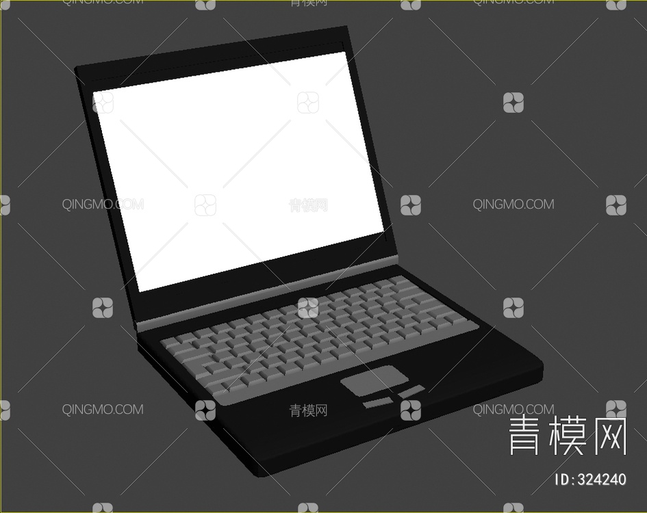 笔记本电脑3D模型下载【ID:324240】