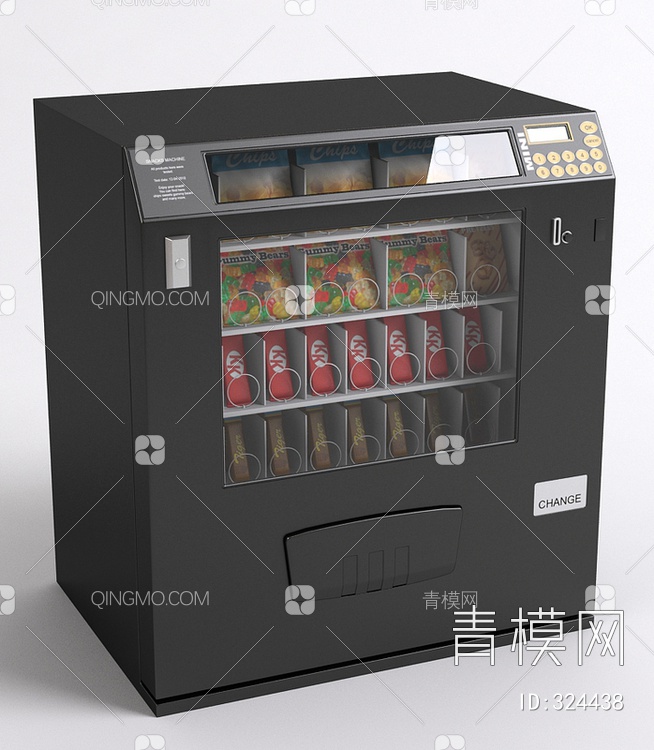 便利贩卖机3D模型下载【ID:324438】
