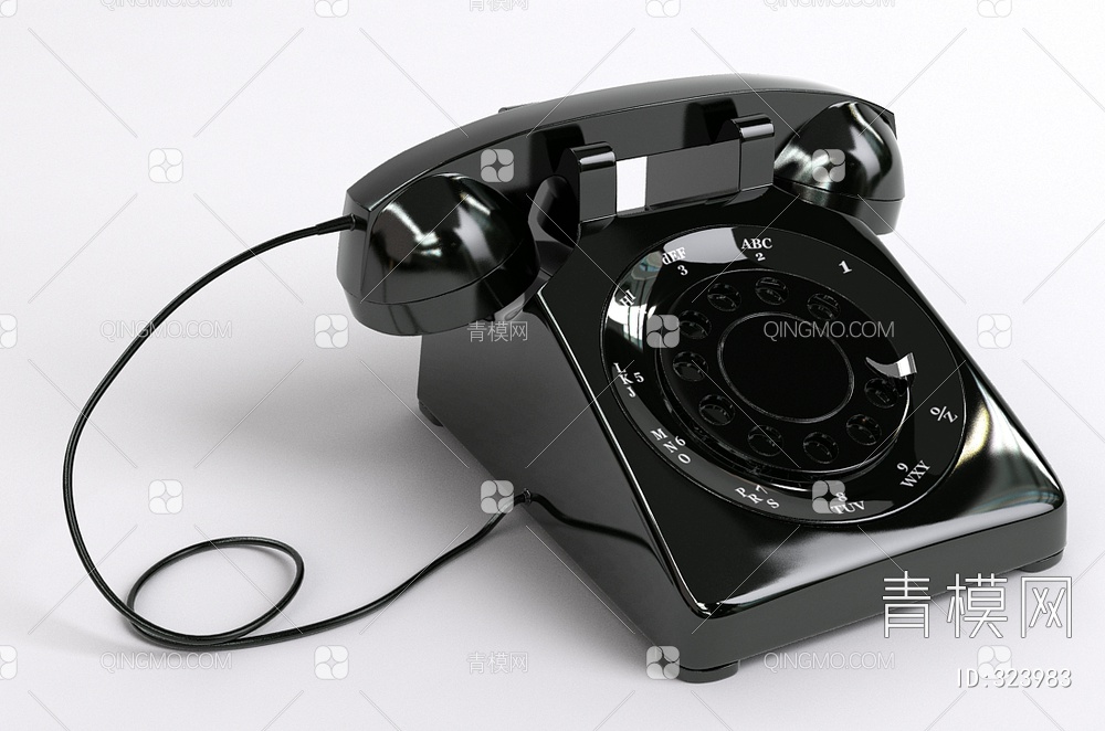 固定电话3D模型下载【ID:323983】