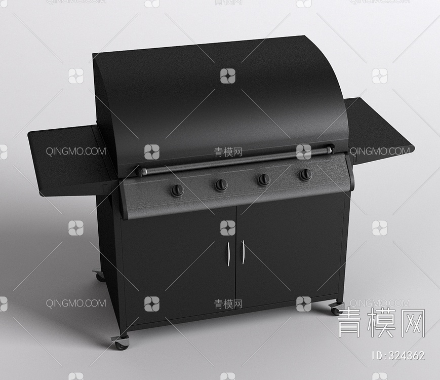 配餐车室外烧烤架3D模型下载【ID:324362】