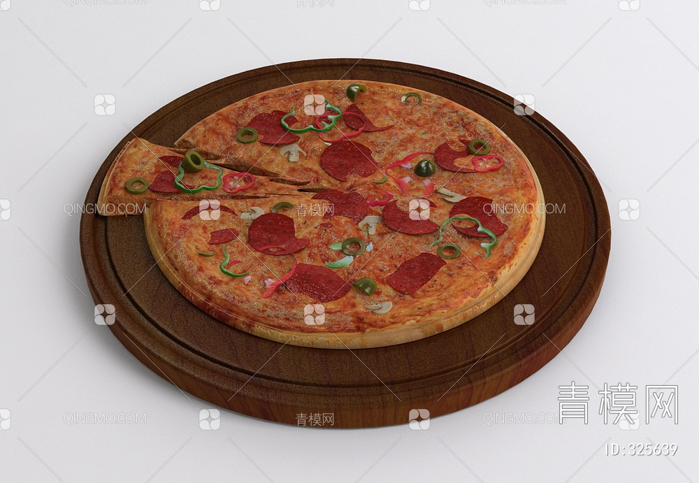 披萨3D模型下载【ID:325639】