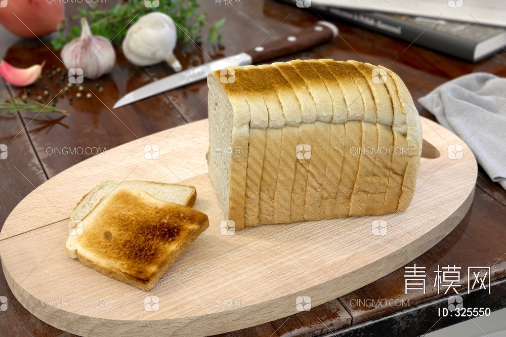 面包3D模型下载【ID:325550】