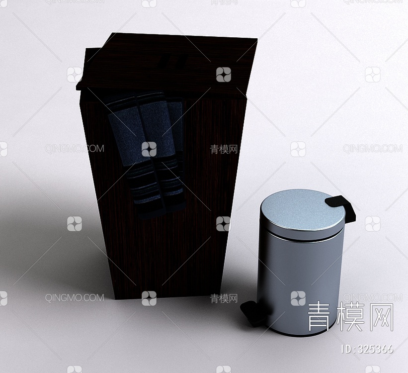 垃圾桶3D模型下载【ID:325366】