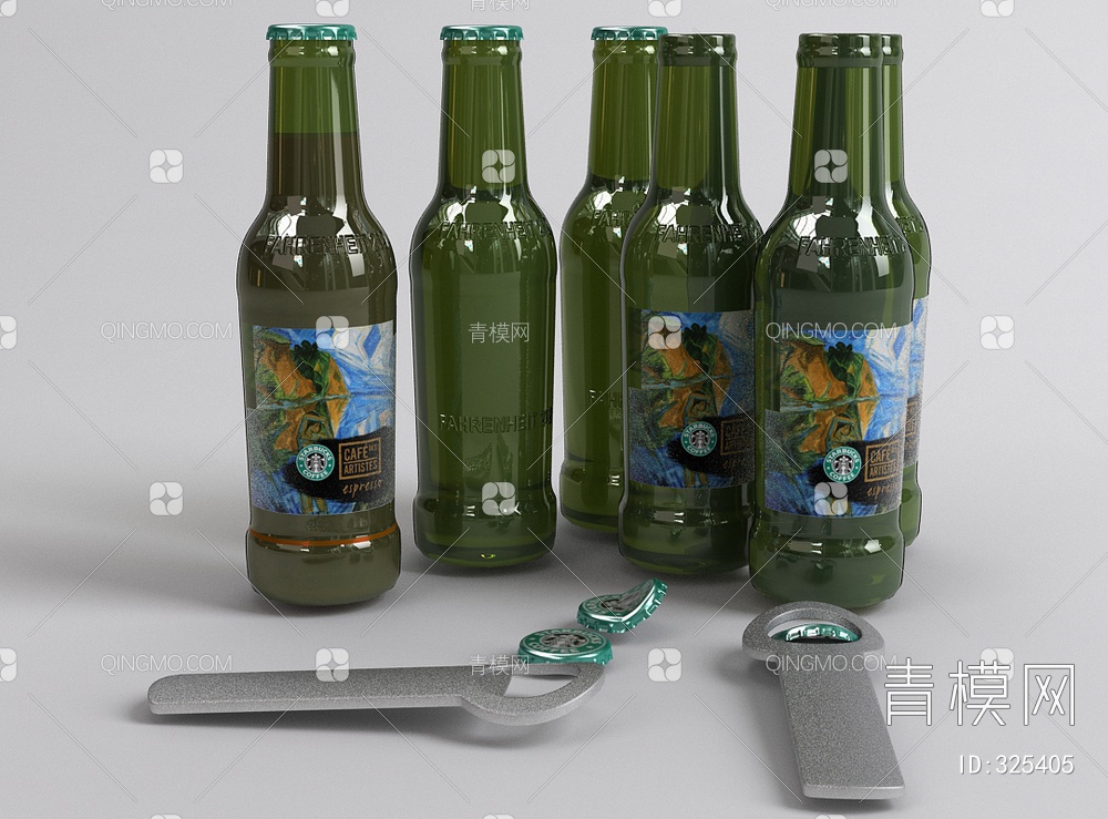 瓶酒3D模型下载【ID:325405】