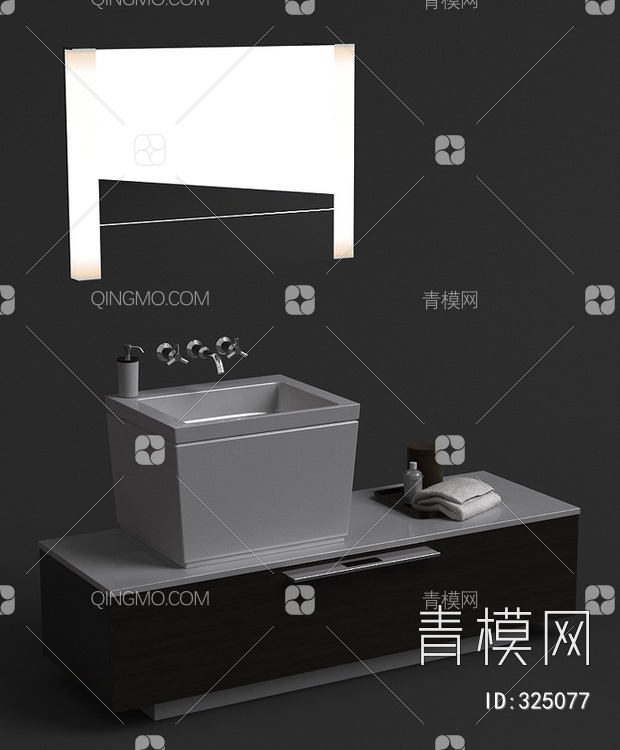 洗手盆3D模型下载【ID:325077】