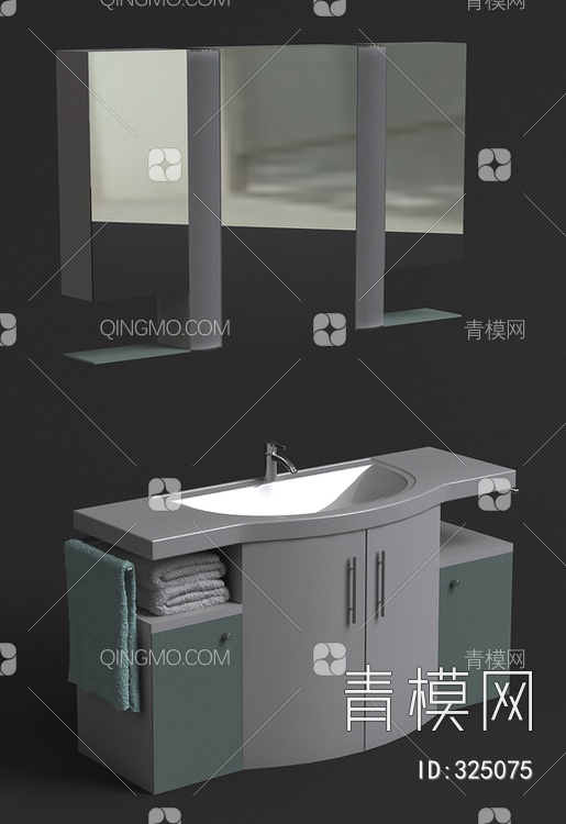 洗手盆3D模型下载【ID:325075】