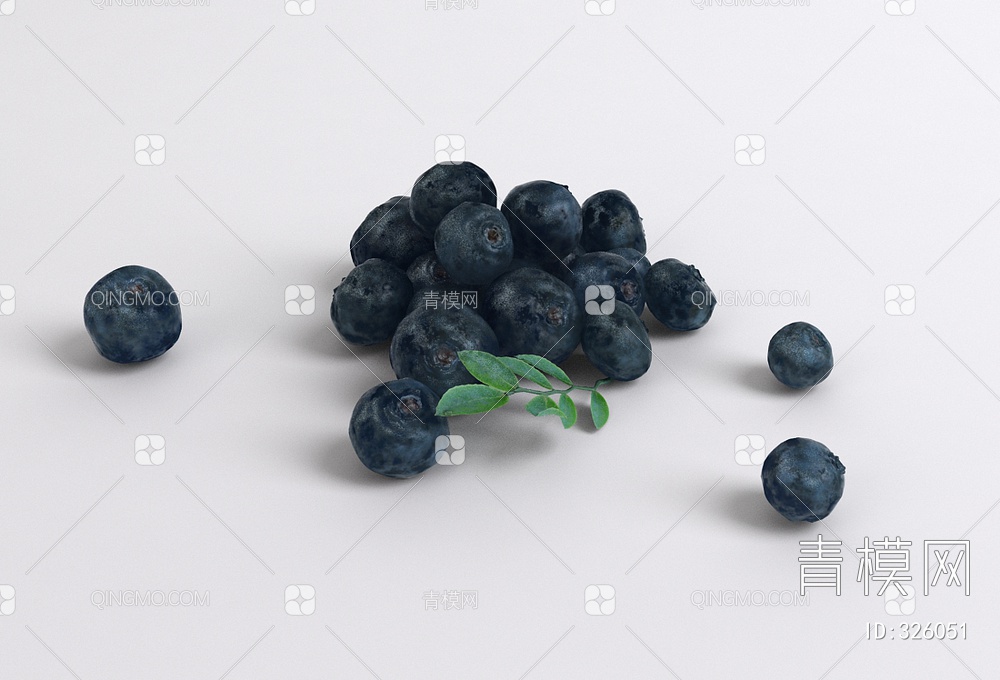 蓝莓3D模型下载【ID:326051】