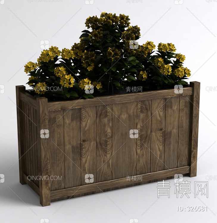 2017年款植物盆栽3D模型下载【ID:326581】
