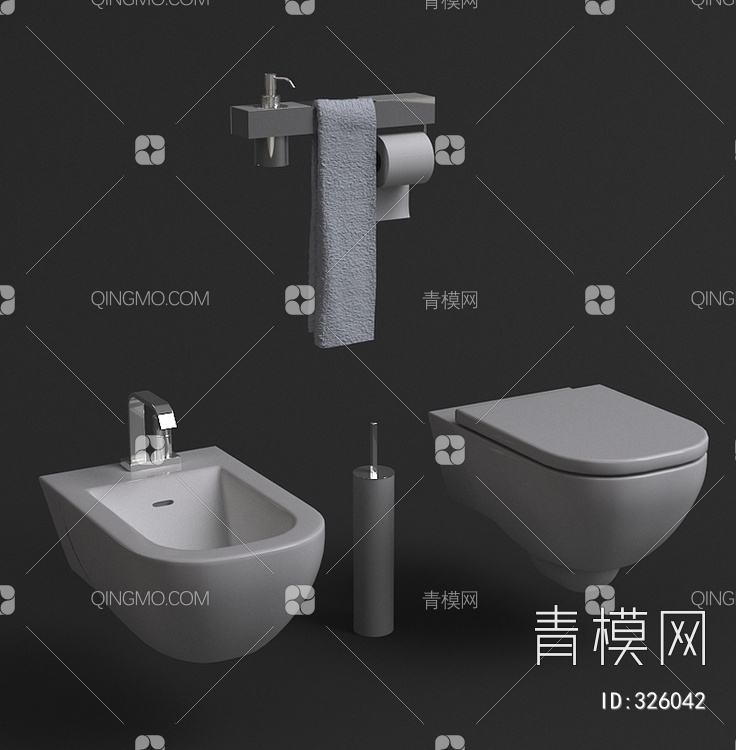 卫浴组合3D模型下载【ID:326042】