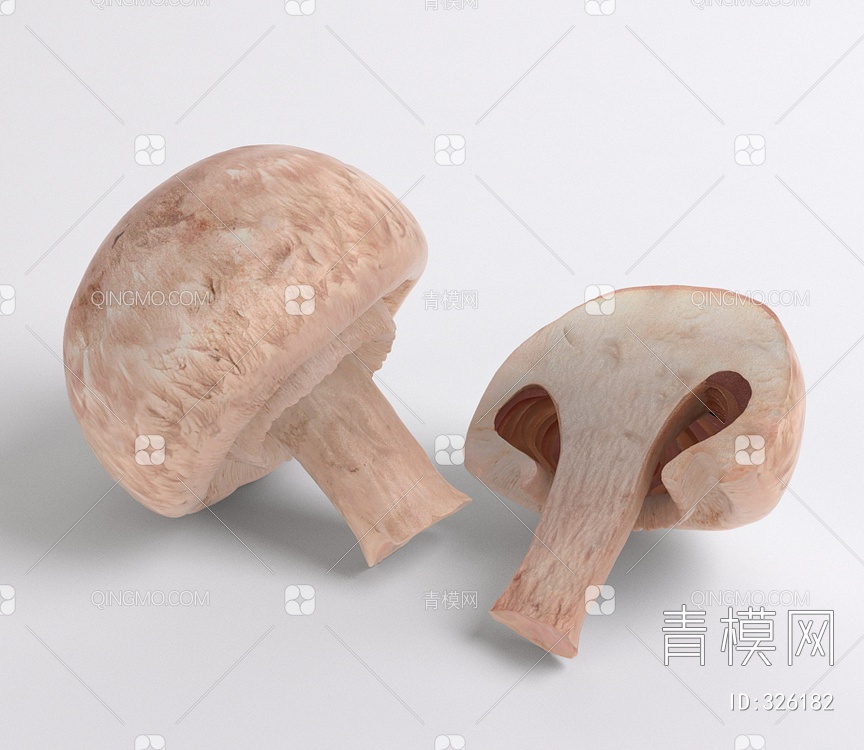 蘑菇3D模型下载【ID:326182】