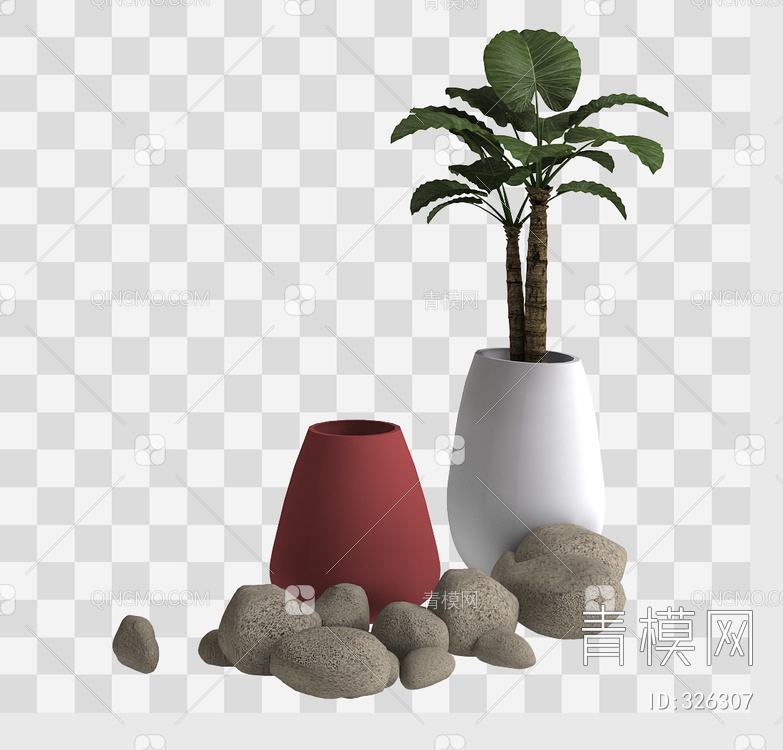 盆栽3D模型下载【ID:326307】