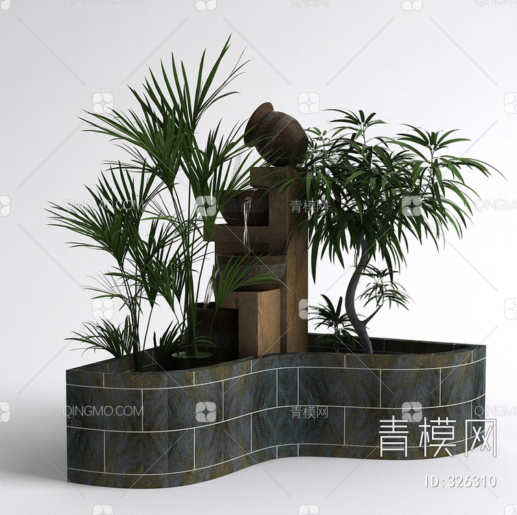 盆栽3D模型下载【ID:326310】