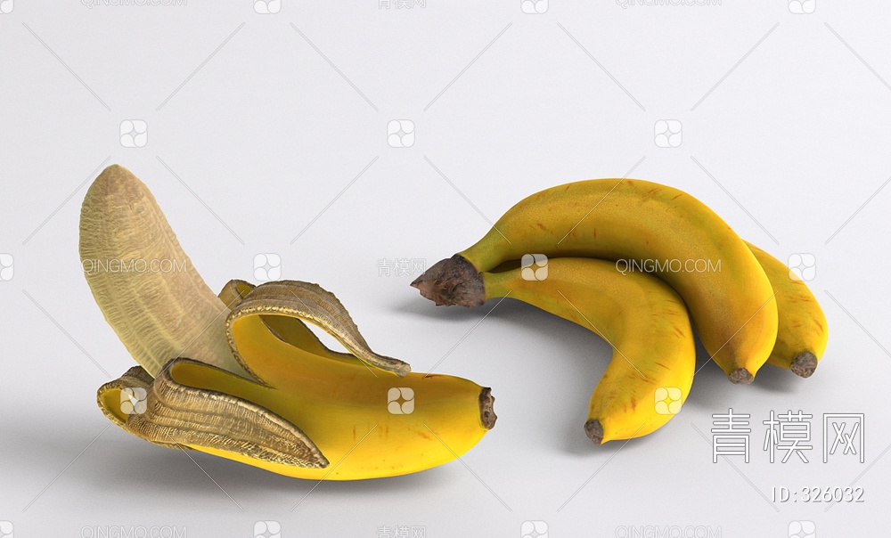 香蕉3D模型下载【ID:326032】