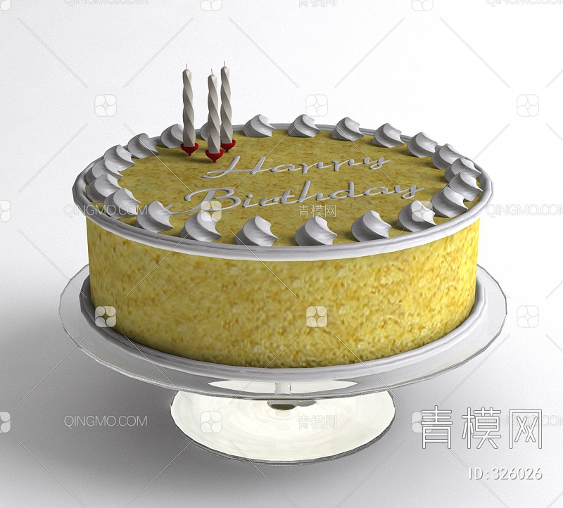 蛋糕3D模型下载【ID:326026】