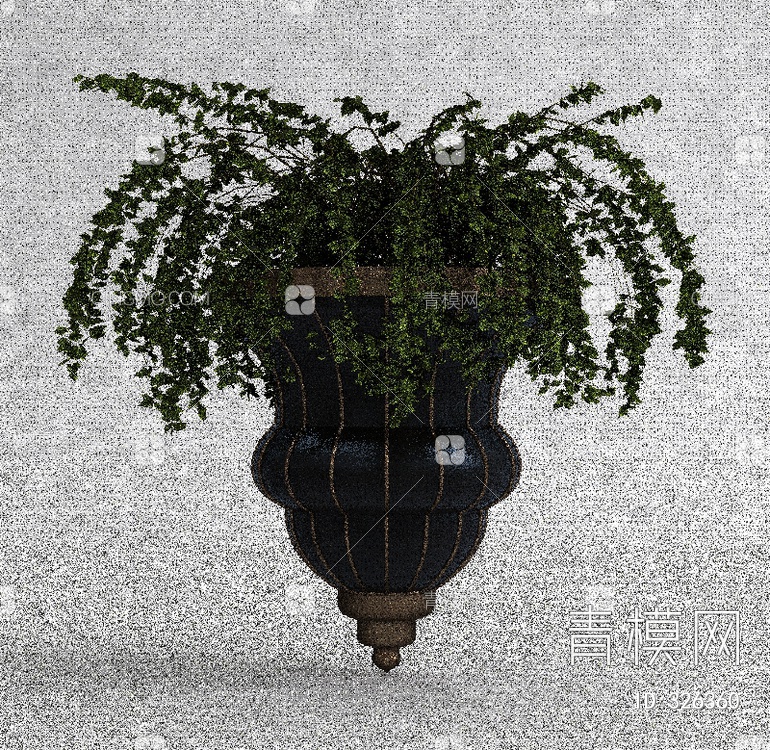 植物盆栽3D模型下载【ID:326360】