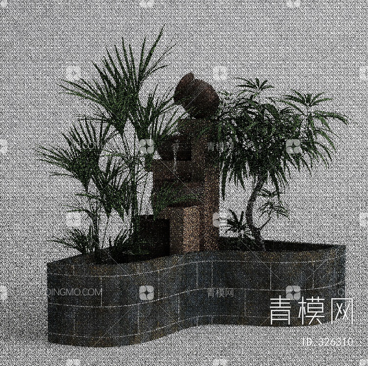 盆栽3D模型下载【ID:326310】