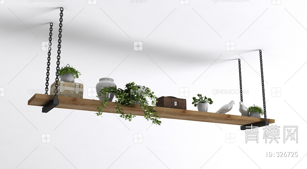 植物盆栽3D模型下载【ID:326725】