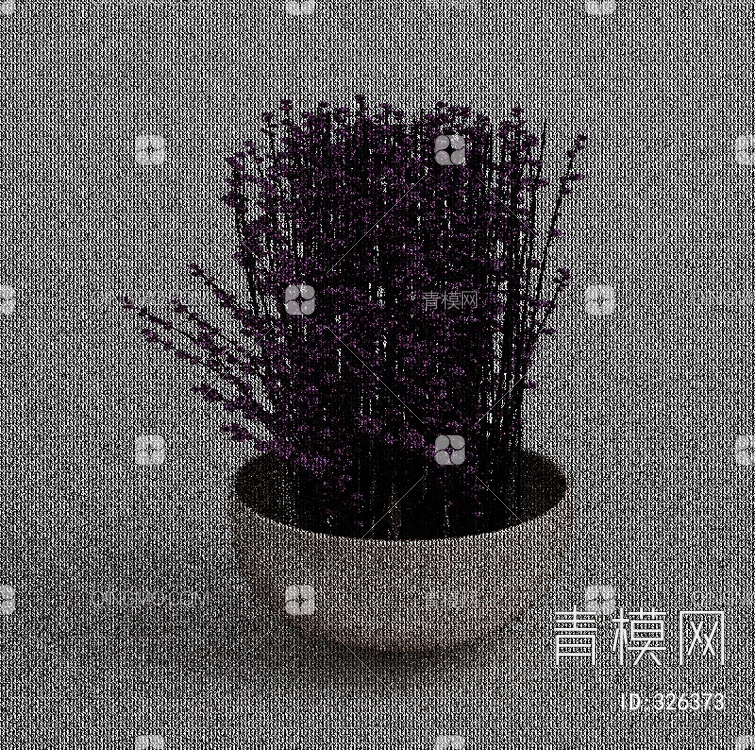 2017年款植物盆栽3D模型下载【ID:326373】
