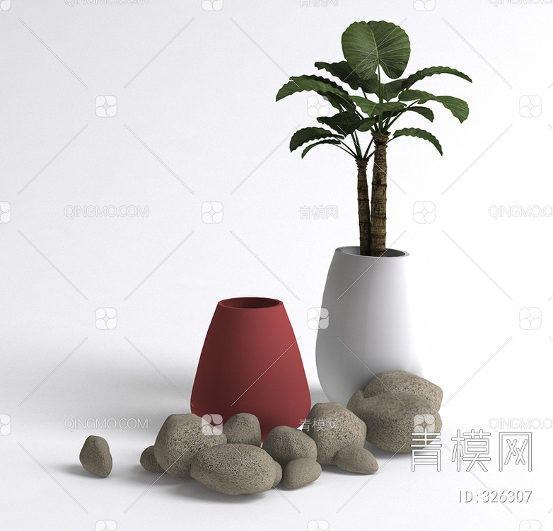 盆栽3D模型下载【ID:326307】