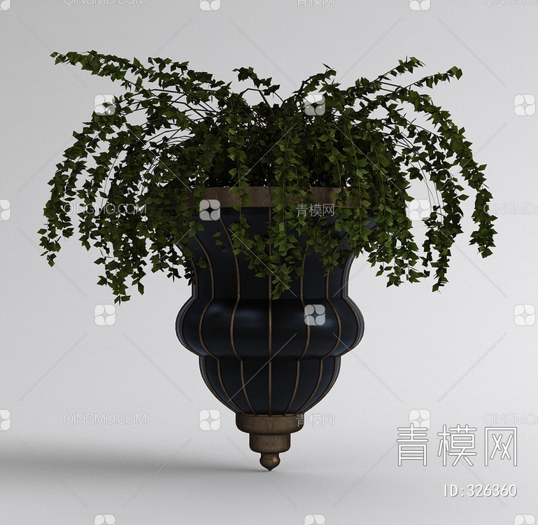 植物盆栽3D模型下载【ID:326360】