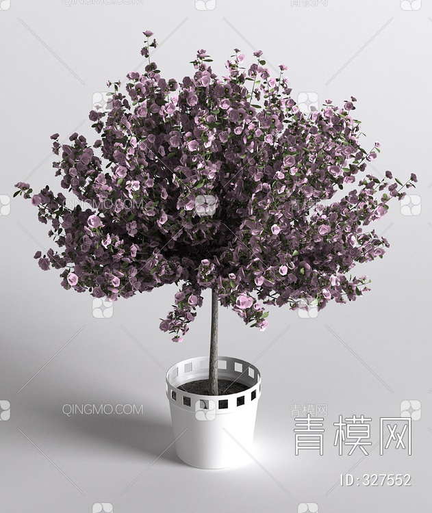 花盆盆景3D模型下载【ID:327552】