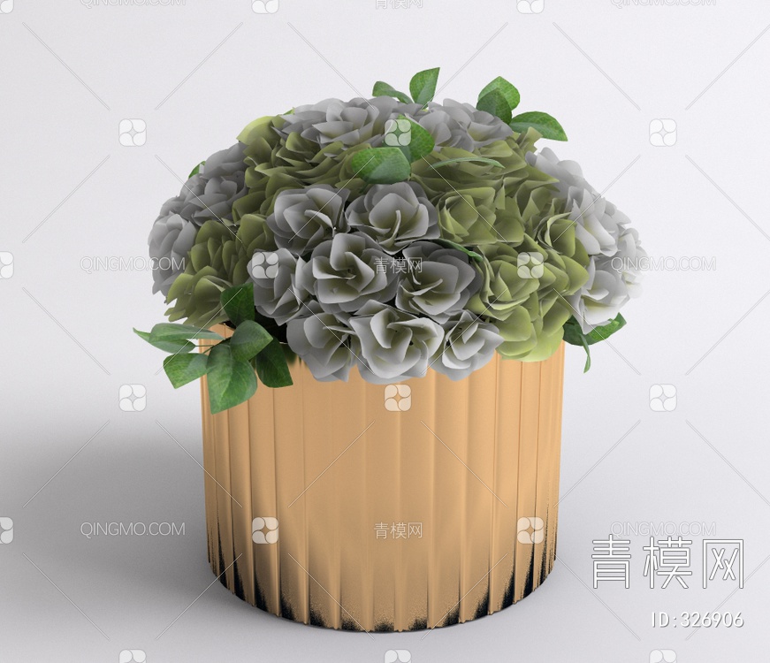 2017年款植物摆件3D模型下载【ID:326906】