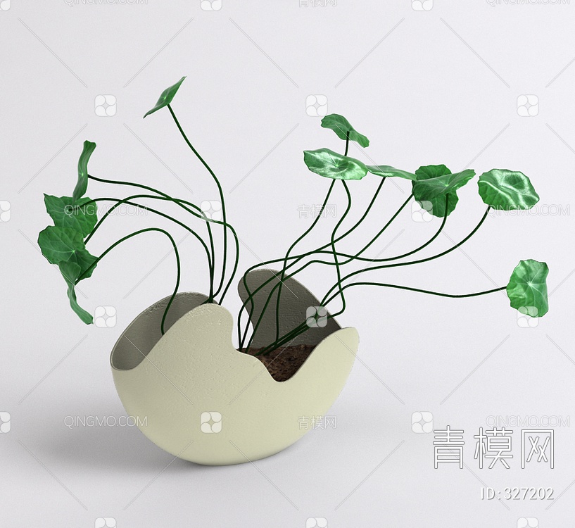 室内花盆3D模型下载【ID:327202】