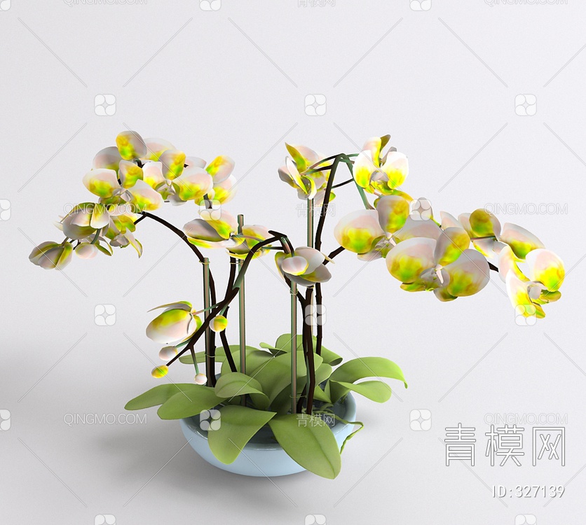 室内花盆3D模型下载【ID:327139】