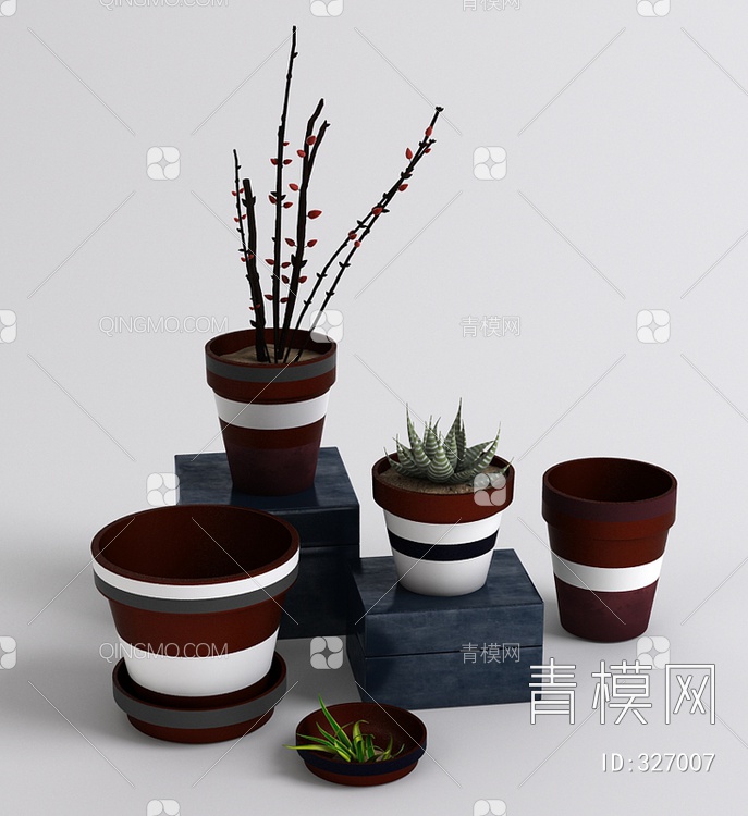 室内花盆3D模型下载【ID:327007】